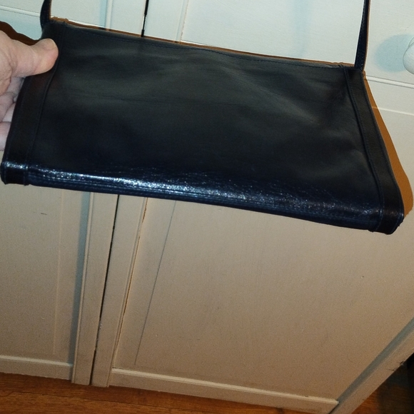 Vintage Astor Bags Blue Navy Leather Crossbody Purse - Picture 11 of 11